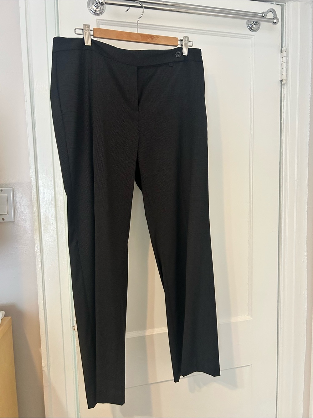 Jones New York Black Straight-Leg Dress Pants